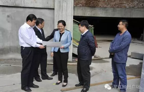 市長(zhǎng)陳青，副市長(zhǎng)王月成陪同省電力投資集團(tuán)公司總經(jīng)理李輝一行深入階州廣場(chǎng)視察